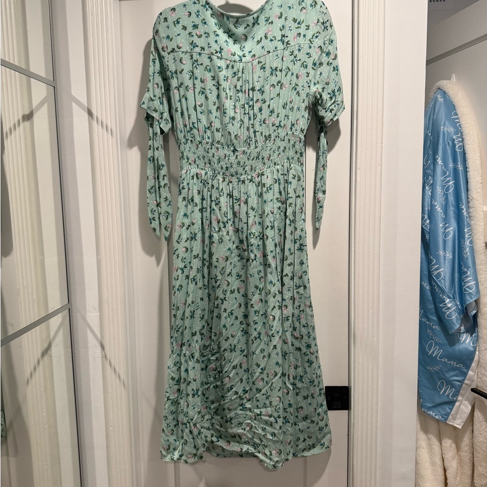 Floral Green Dress